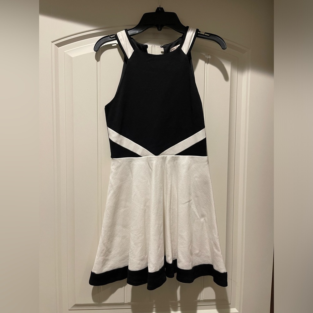 Sally miller couture size 12 black and white dress